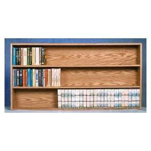  Wood Shed Solid Oak Wall Mounted Shelf for DVD and VHS or 