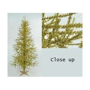 Gold Tinsel Artificial Christmas Twig Tree #57801 AE  