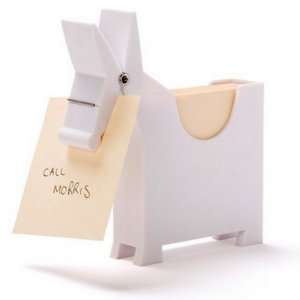   Holder White Donkey Novelty Note Stand 