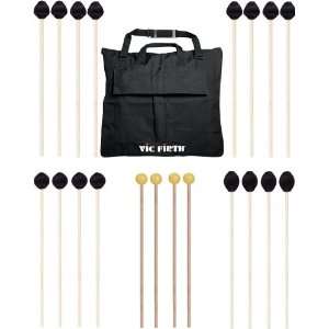 Vic Firth Keyboard Mallet 10 Pack & Mallet Bag M1822 M1832 M1874 M1342