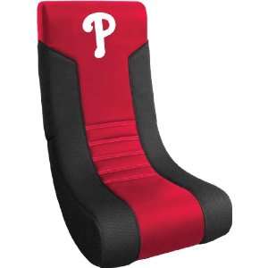  MLB PA Phillies Boomchair in Black and Red Upholstery 