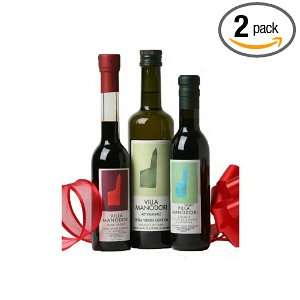 Villa Manodori Balsamic Trio Gift, 25.5 Ounce Bottles (Pack of 2)