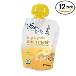  & Grain Mish Mash Organic Whole Grain Baby Food Snack   Banana, Rice 
