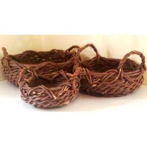 Wicker Basket Set of 3