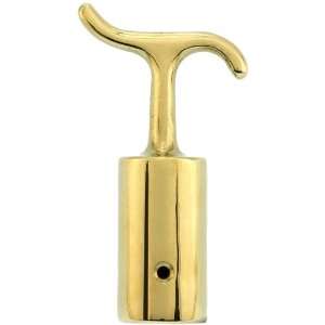  Solid Brass Transom Latch Hook With Lacquered Finish