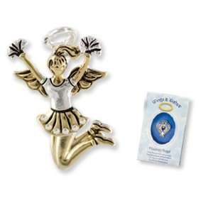  Cheerleading Angel Wings & Wishes Tac Pin Gift Boxed 